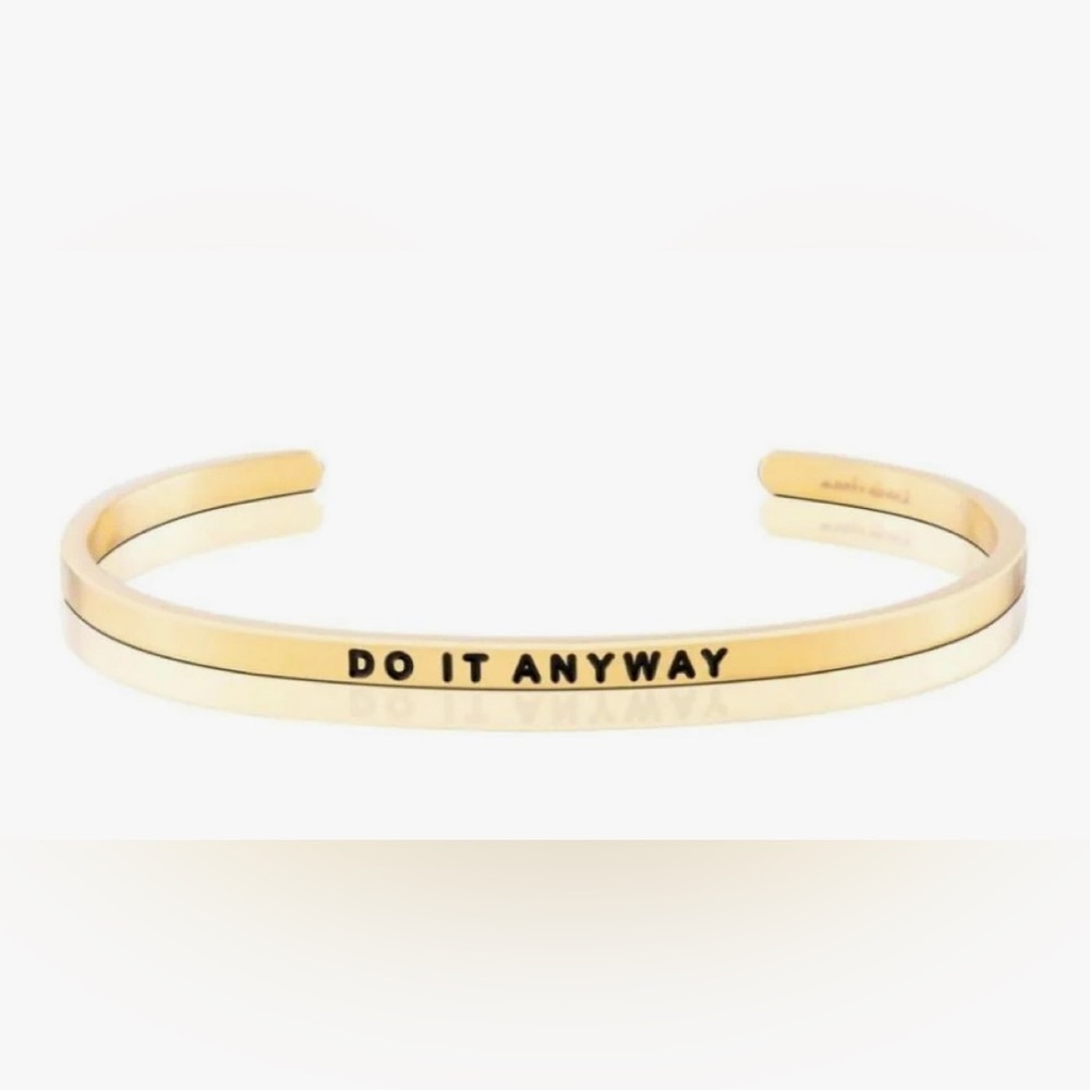 Mantraband Do It Anyway Bracelet in Yellow Gold